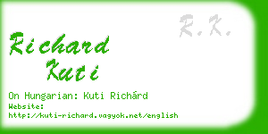 richard kuti business card